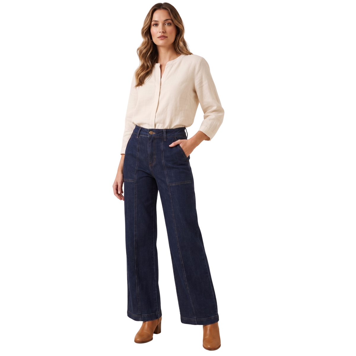 Pantalon. Mezc. Bolsa Cuadrada
