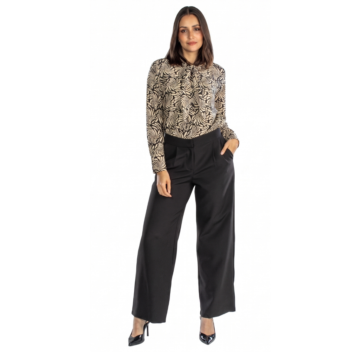 Pantalon Pinzas Liso