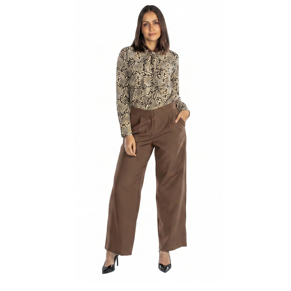 Pantalon Pinzas Liso