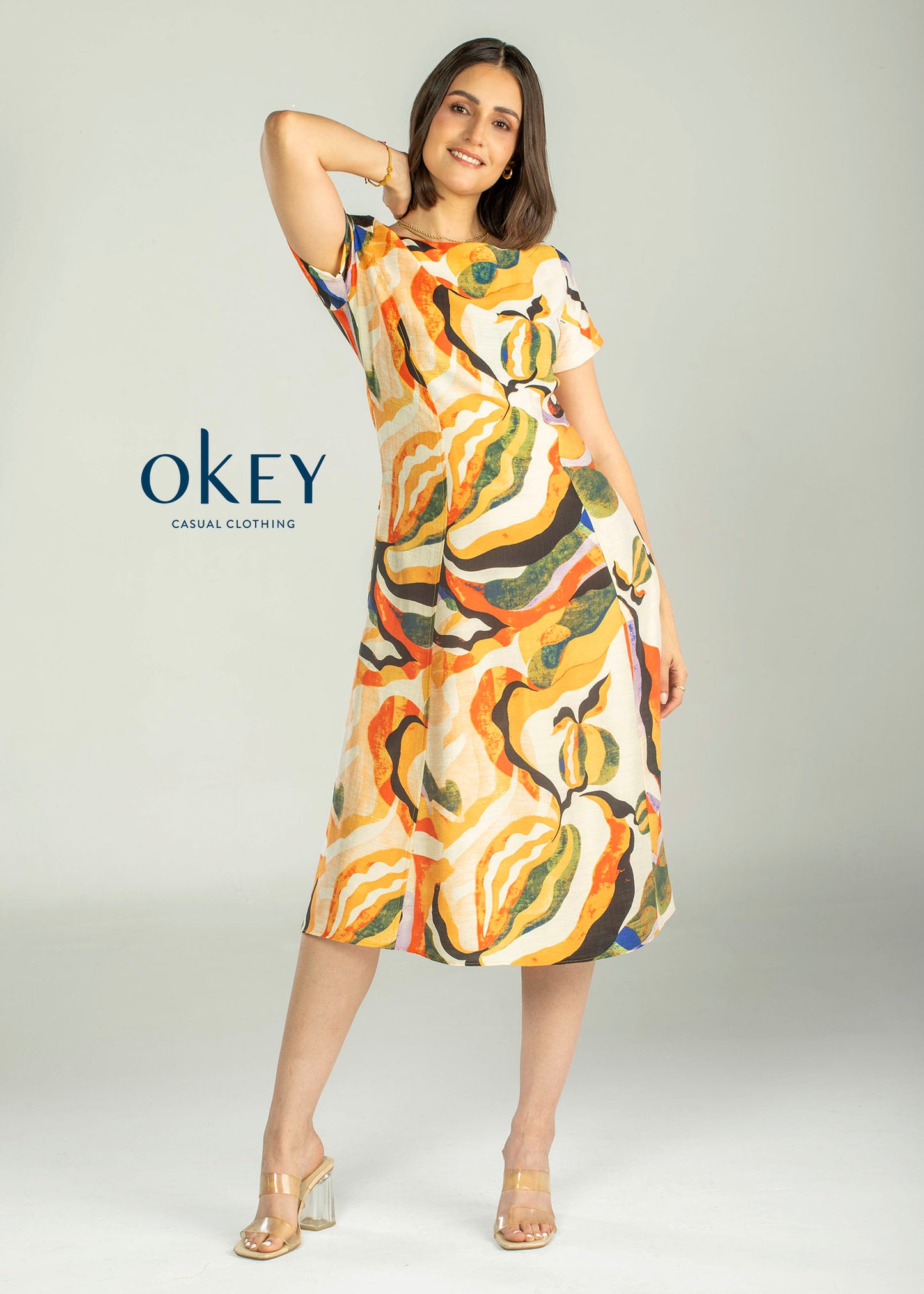 Vestido Cuchillas Estampado