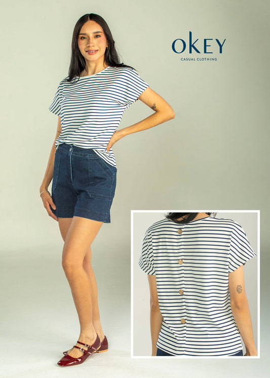 Blusa Rayas B/Espalda