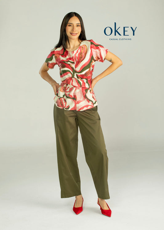 Cam. Amarre Cintura Estampada