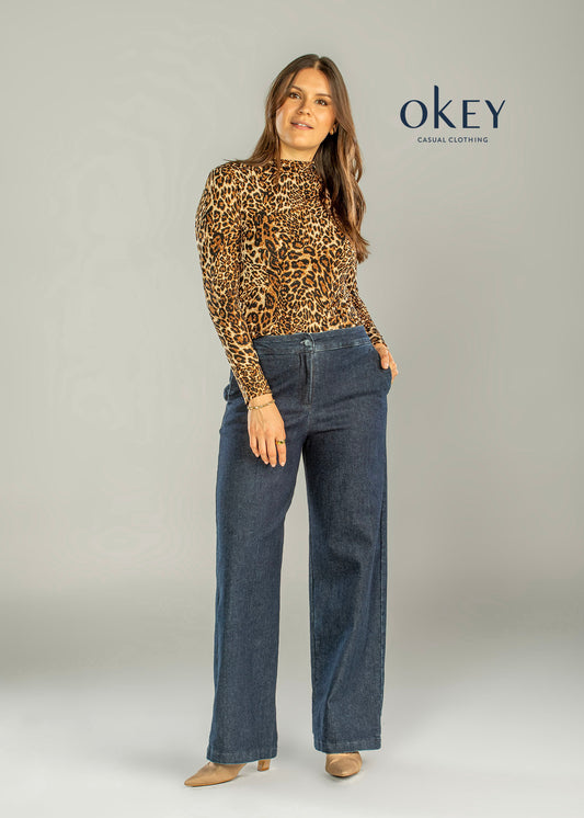 Pantalon Mezclilla Pieza De Altura