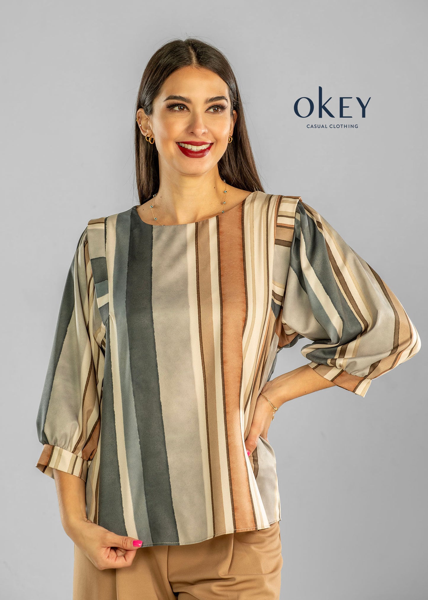 Camisera Rayas Manga Ancha