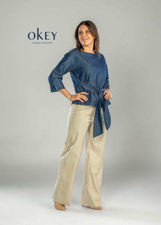 Camisera Mezclilla C/Cinto