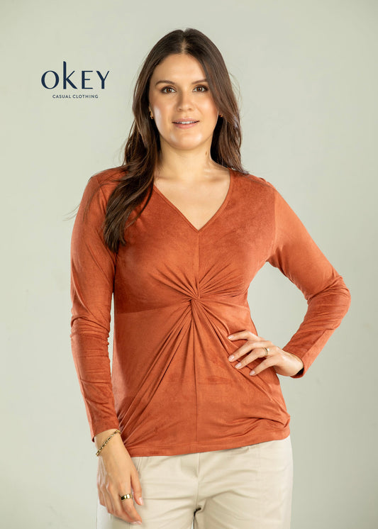 Blusa Nudo Al Centro Sued